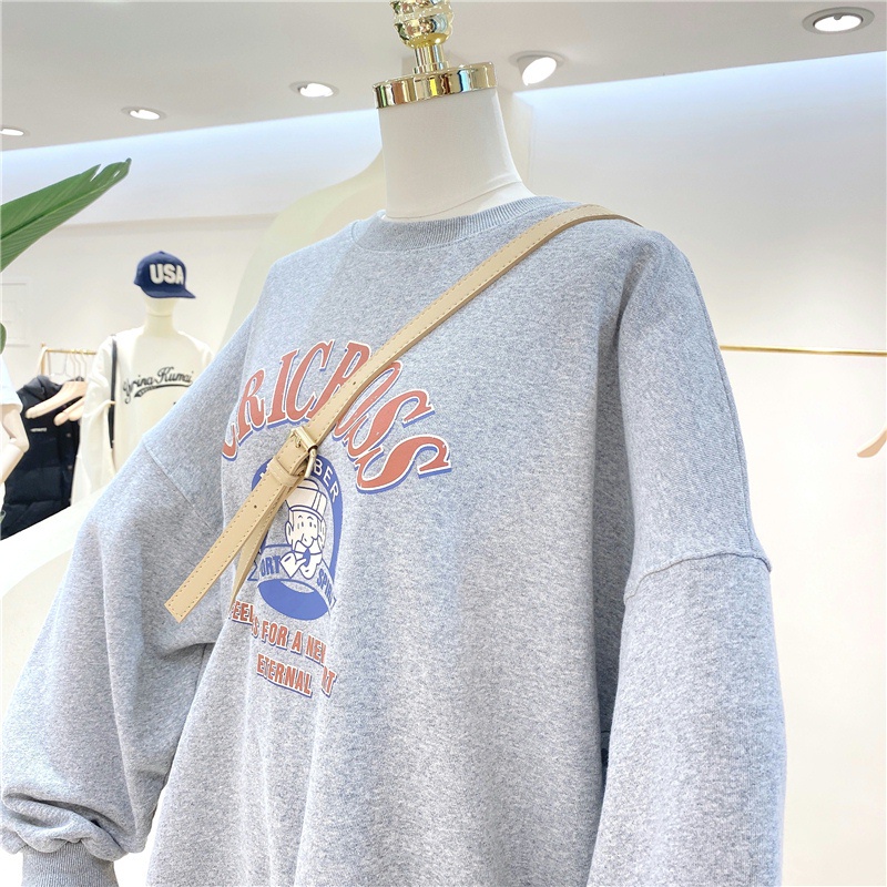 NRVP Áo Tay Dài Dáng Rộng Phong Cách Hàn Quốc Thời Trang Mới Cho Nữ