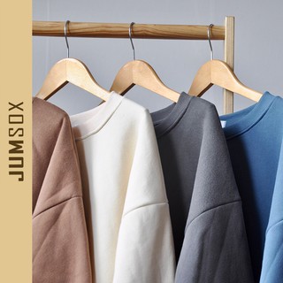 Áo sweater nỉ bông trơn cho nữ, sweatshirt nỉ chui đầu basic nhiều màu, phong cách hàn quốc - JS0031