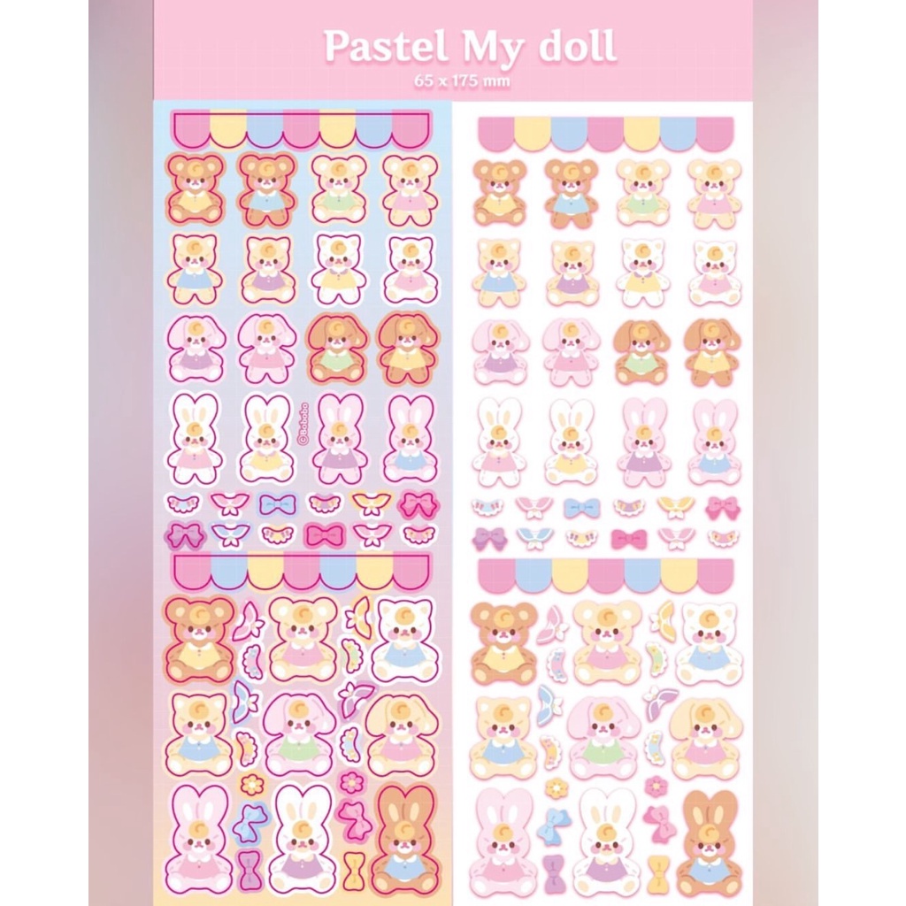 Sticker hình hoạt hình dễ thương trang trí DIY