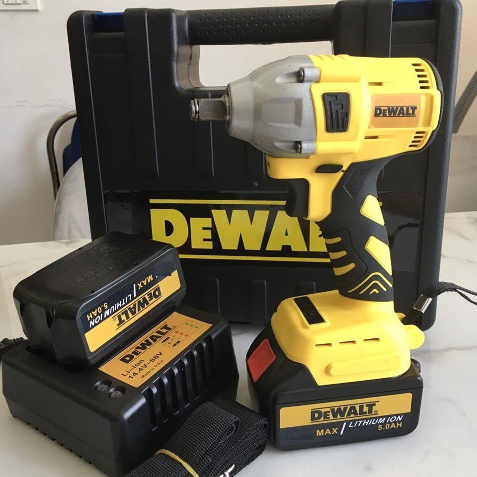 Máy Siết Bulong DEWALT 99V – Máy Bắn Vít Dewalt – Tặng đầu khẩu 100% Đồng Pin 10 cell Không chổi than