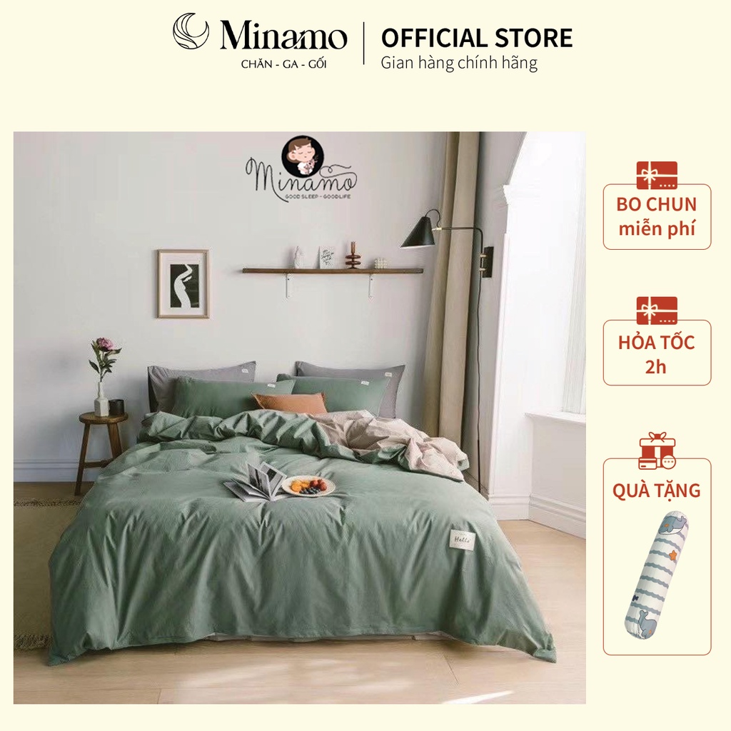 Bộ Ga Giường Cotton Tici Đũi Minamo B02 Nhiều Mẫu, Chất Liệu Dày Dặn, Mềm Mịn, Siêu Bền Màu, Không Bai Xù