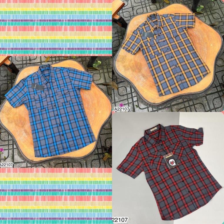 [Ảnh Thật] Áo Sơ Mi Nam BBR Cộc Tay Kẻ Cao Cấp - Áo Nam Sơ Mi Cộc BBR Thời Trang Siêu Đẹp