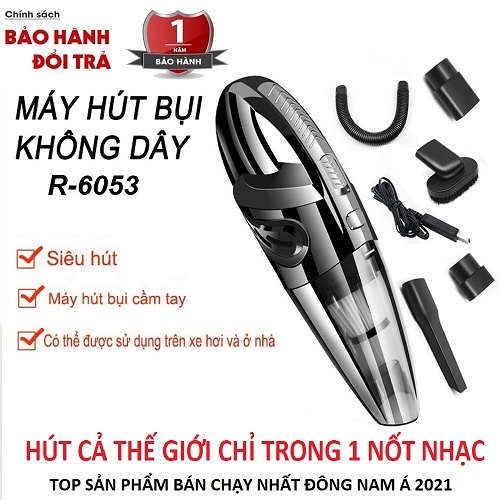 [ 𝑺𝑰𝑬̂𝑼 𝑯𝑼́𝑻 𝑩𝑼̣𝑰 ] Máy hút bụi cầm tay mini không dây cao cấp bản Adapter - Đông Bắc pin cực khỏe