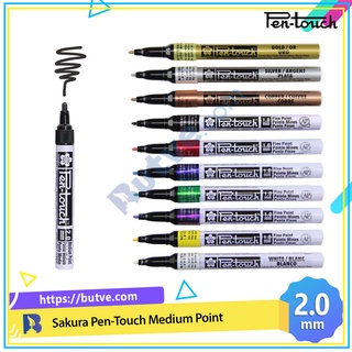 Bút sơn dầu vẽ đa chất liệu Sakura PenTouch Medium Point - Ngòi 2.0mm