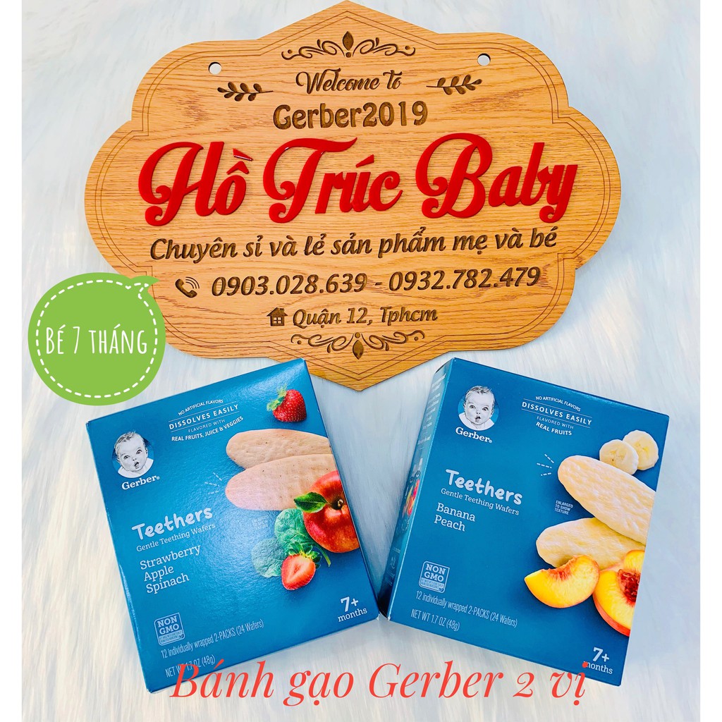 Bánh que ăn dặm gerber teether cho bé