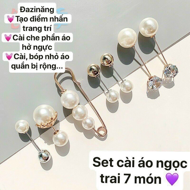 SÉT 7 CHIẾC CÀI ÁO MẪU MỚI