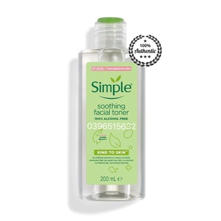 (MẪU MỚI) Nước hoa hồng Simple Soothing Facial Toner