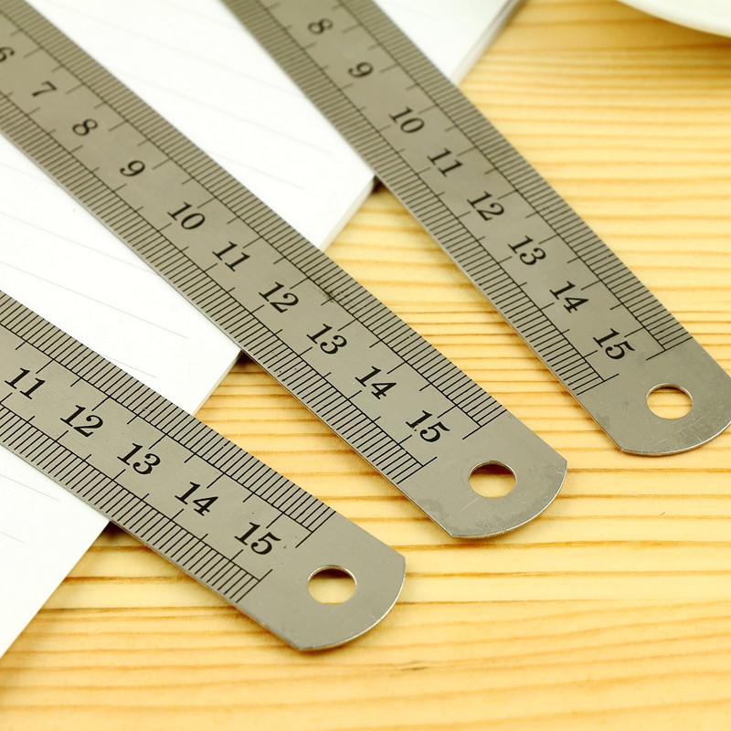 Thước Kẻ Sắt Kim Loại Lá Thép Cao Cấp – 30cm