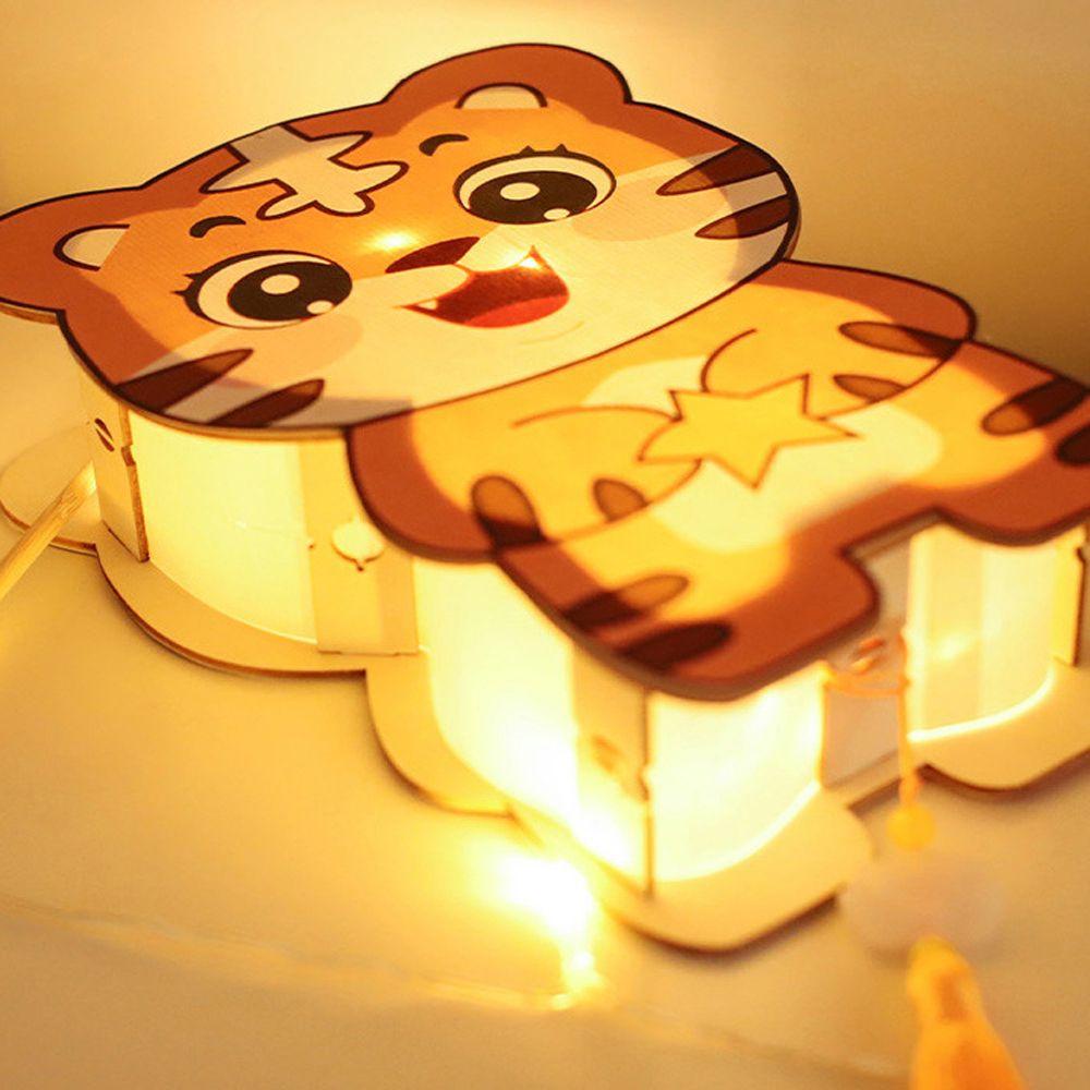 Epoch Lồng Đèn Bằng Gỗ Hình Thỏ Dễ Thương Phong Cách Trung Hoa