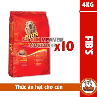 Combo 10 gói thức ăn hạt cho chó giá rẻ fib's