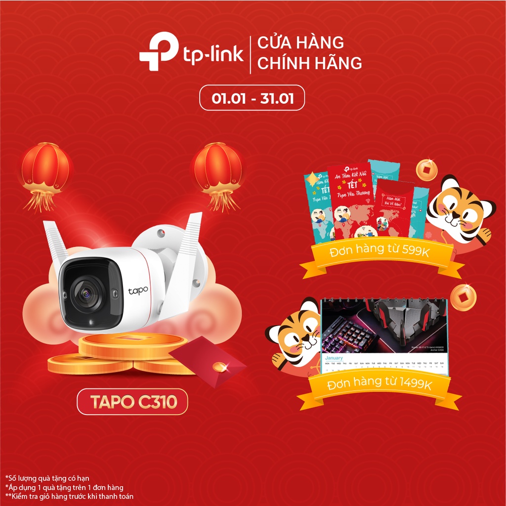 Camera IP Wifi TP-Link Tapo C310 3MP Giám Sát An Ninh Ngoài Trời