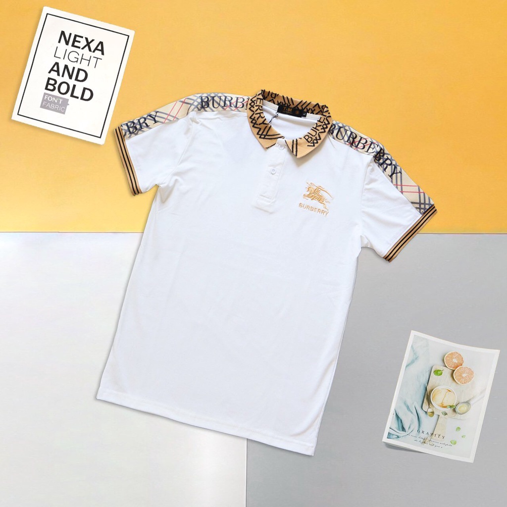 Áo thun nam ngắn tay POLO in họa tiết basic đơn giản vải cotton giãn bốn chiều tay ngắn VBSHOP003