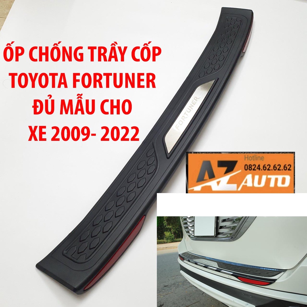 [Mã LIFEAUMAY giảm 10% tối đa 30k đơn 150k] Ốp Chống Trầy Cốp Xe Toyota Fortuner 2009-2022