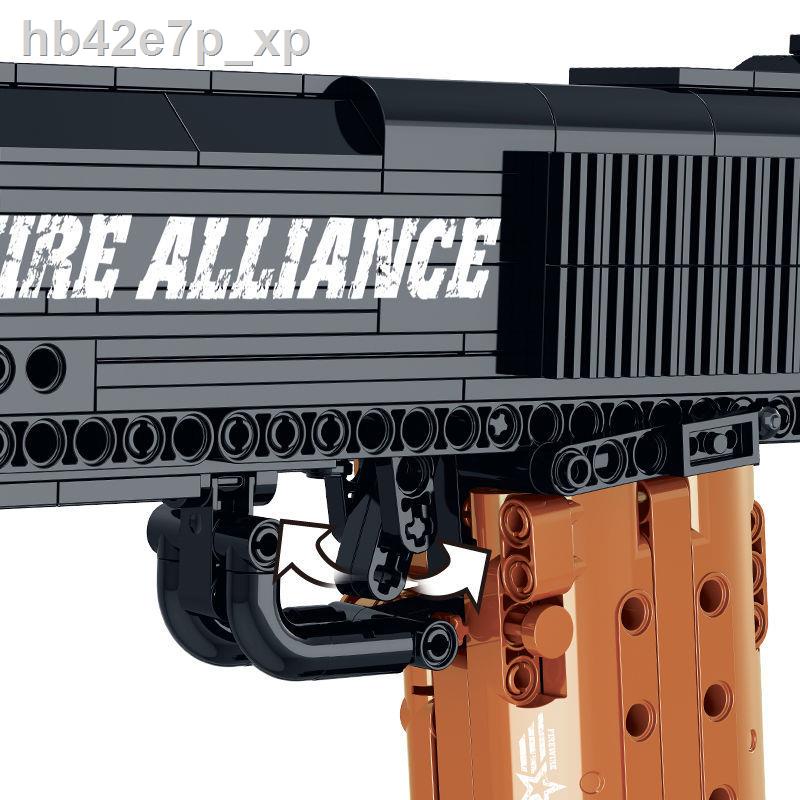 ♙Đồ chơi trẻ em tương thích với gạch Lego Súng lục Desert Eagle có thể bắn được mô hình lắp ráp 98kMOC