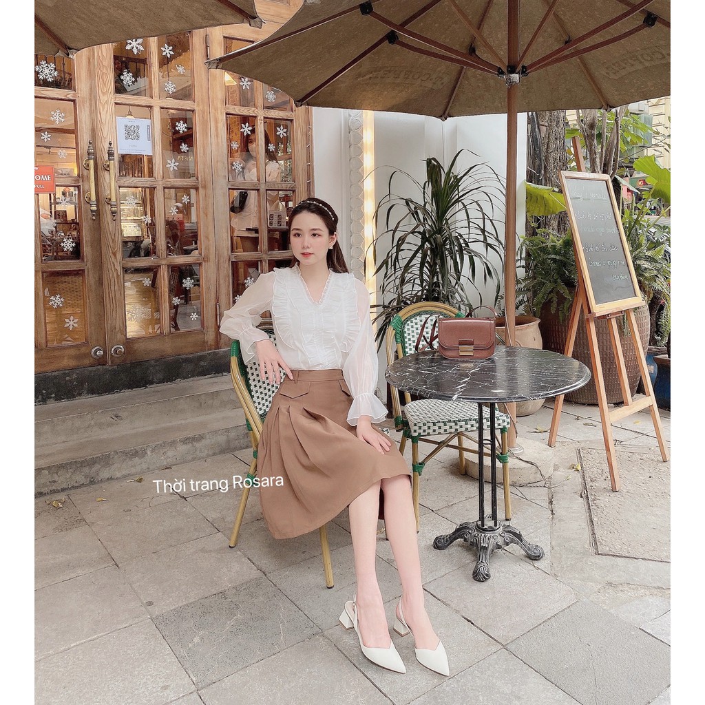 Chân váy xếp ly dài túi giả CV01 | BigBuy360 - bigbuy360.vn