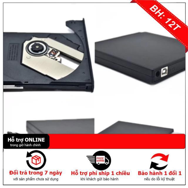 [BH12TH] Ổ DVD/RW + Box gắn ngoài laptop, giao tiếp qua cỏng USB