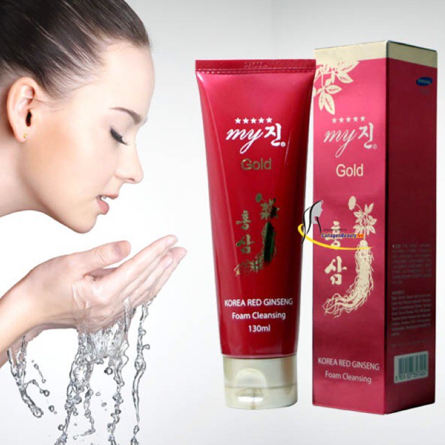 Sữa Rửa Mặt Hồng Sâm Đỏ My Gold Korea Red Ginseng Foam Cleansing 130ml