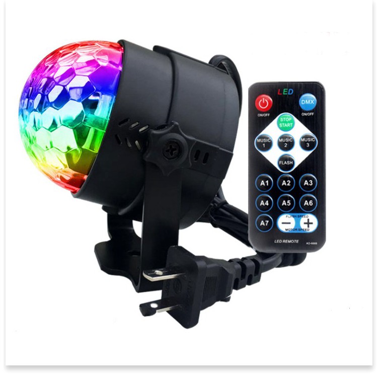 Đèn LED xoay trang trí 7 màu