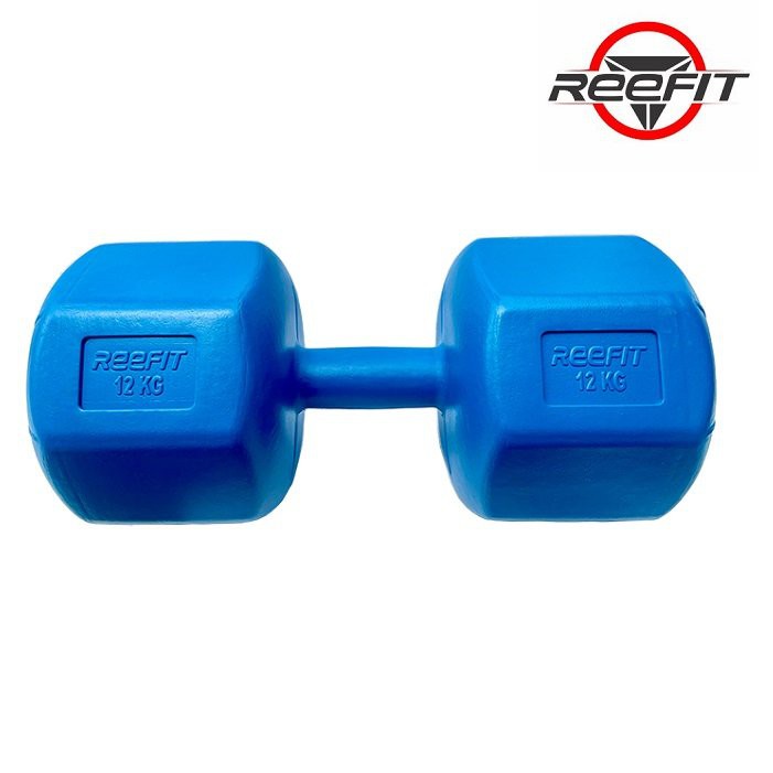 Bộ 2 vỏ tạ tay nhựa bát giác Reefit 12kg không ruột (gồm 2 vỏ 12kg)