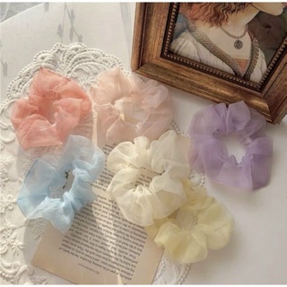 Scrunchies cột tóc voan nhiều màu xinh xắn