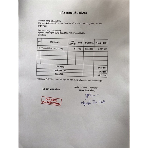 Kem bôi Mình Hùng