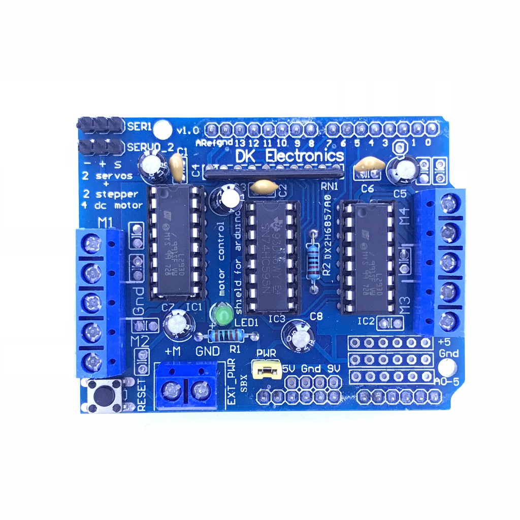 Mạch điều khiển động cơ Arduino L293D motor shield - TH202