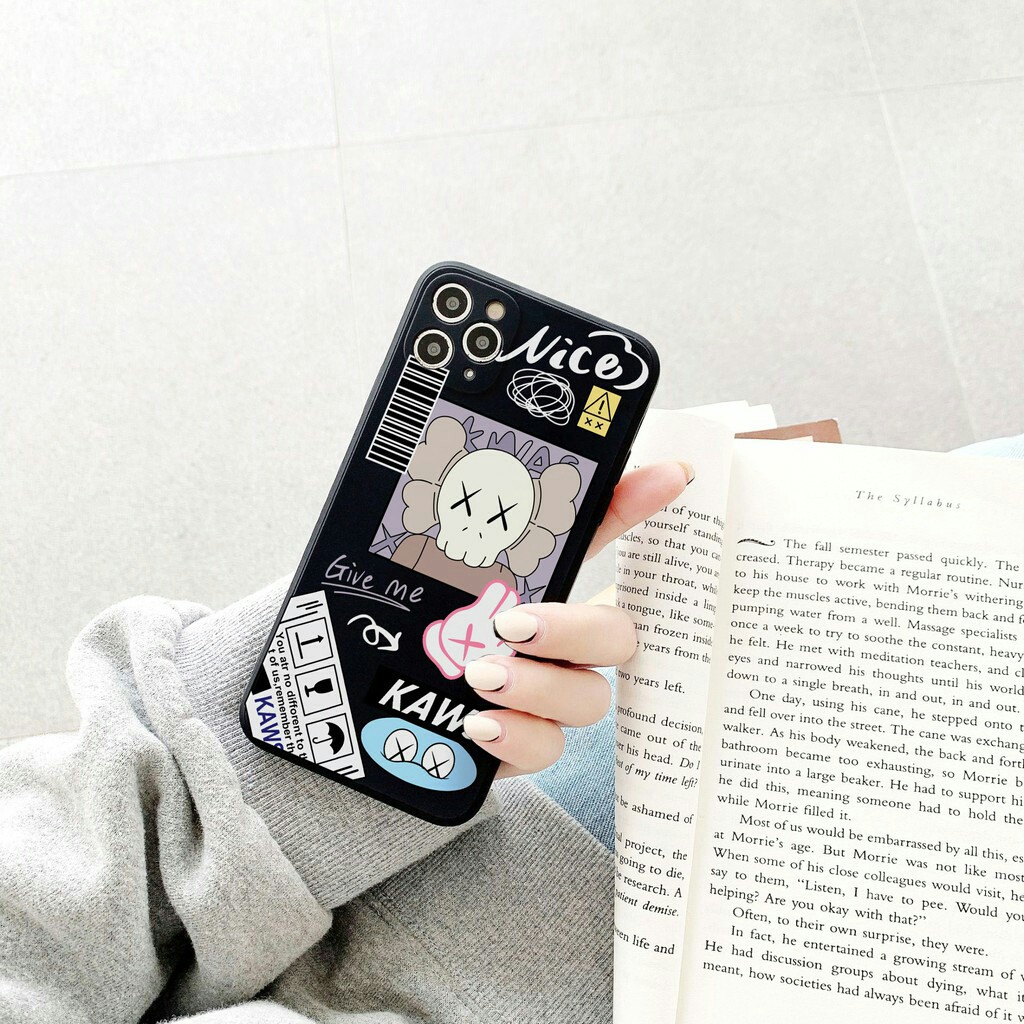 Ốp lưng iphone Kaws Nice cạnh vuông BVC 7/7plus/8/8plus/x/xs/11/12/pro/max/plus/promax [Tomax Shop]