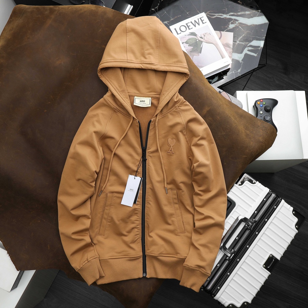 Áo Khoác có nón thu đông vải nỉ da cá cotton xuất dư cao cấp , form unisex , bigsize 100kg - ivanbigsize