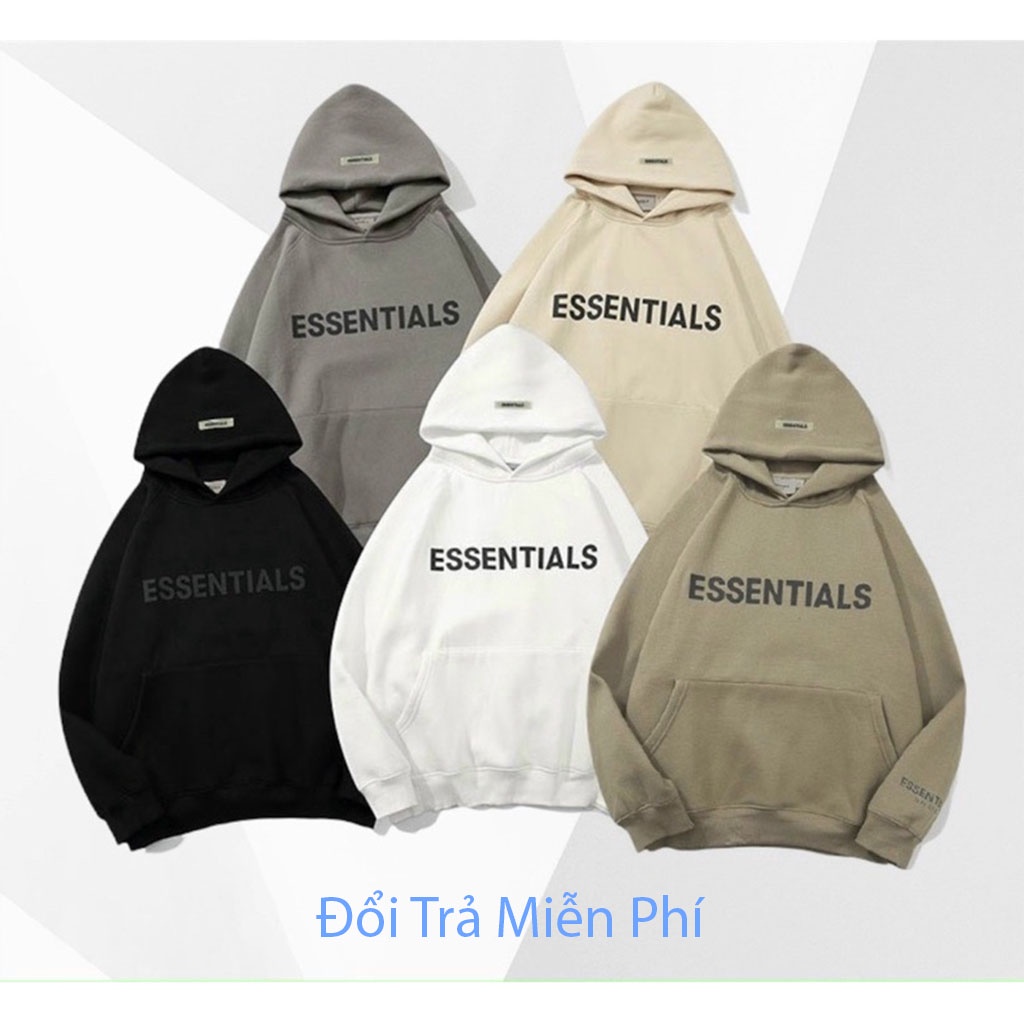 [Mã SR101512 giảm 25% đơn 50K] Áo nỉ hoodie Essentials In cao su nổi Sownfashion shop , áo nỉ bông unisex nam nữ | BigBuy360 - bigbuy360.vn