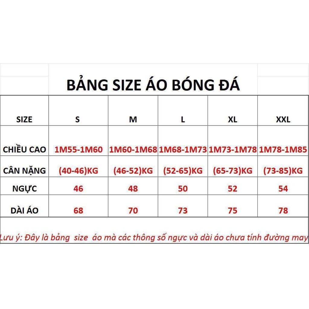 Áo bóng đá đội tuyển Việt Nam đủ màu - chất dệt kim cao cấp