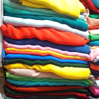 Vải lụa  hồng nhung khô 1m6