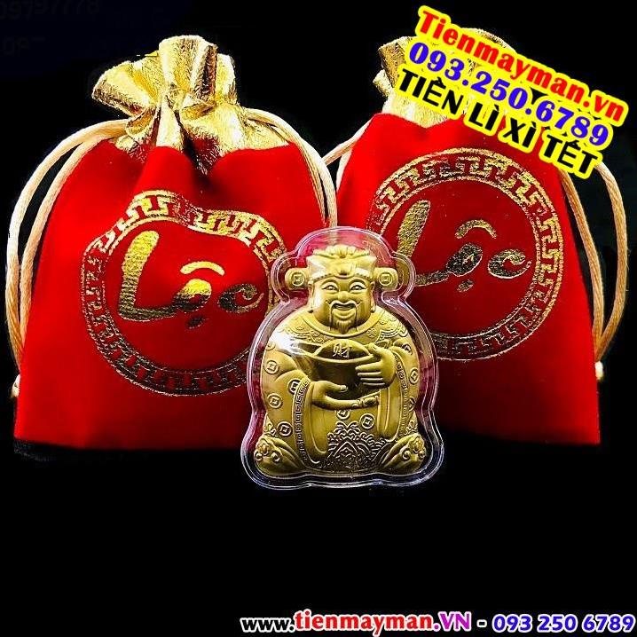 [RẺ SẬP SÀN] Ông Thần Tài Mạ Vàng Kèm Túi Gấm Phúc Lộc, Làm Quà Tặng Cực Vip