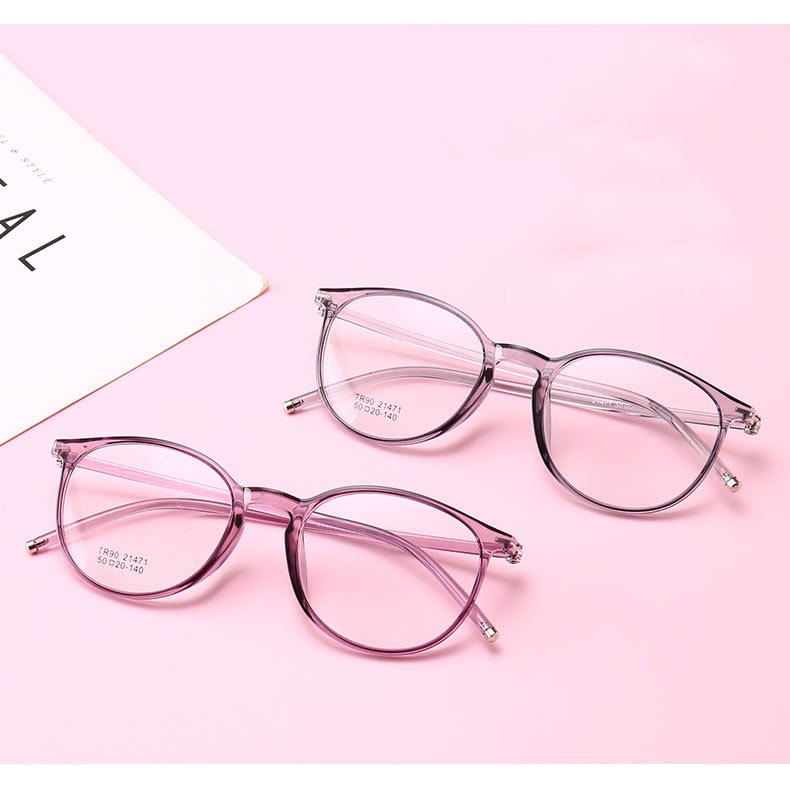 Mắt kính gọng dẻo hàn quốc cao cấp - kính mát giả cận nam nữ Tr90 21471 unisex AH163 | BigBuy360 - bigbuy360.vn