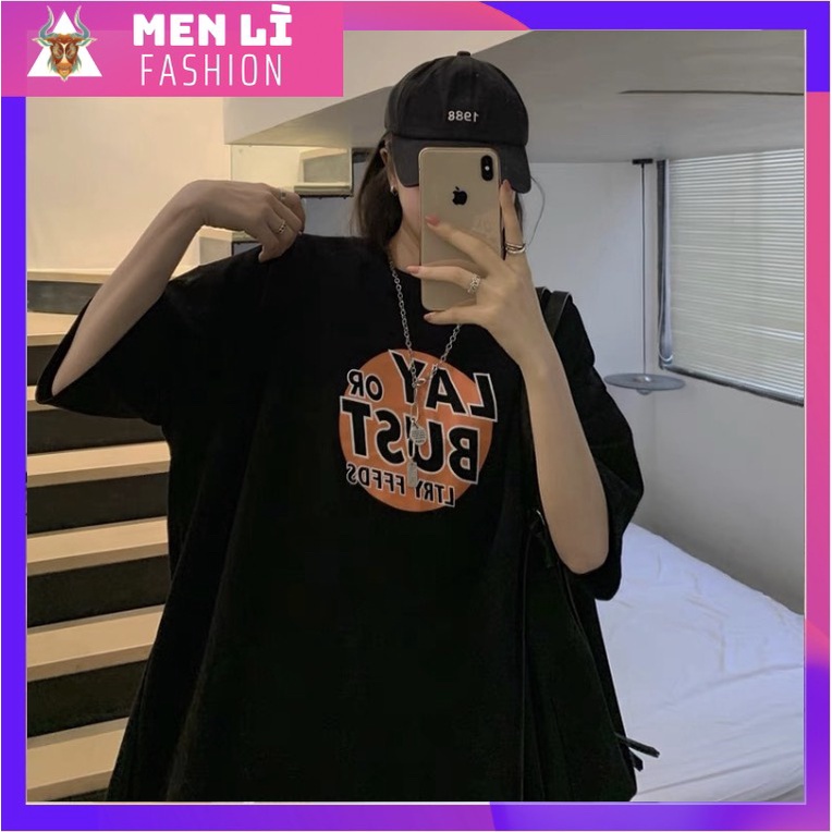 Áo Thun LAY BUST Nam Nữ Ulzzang Unisex Form Rộng Tay Lỡ AT96, trending xu hướng, Men Lì Fashion