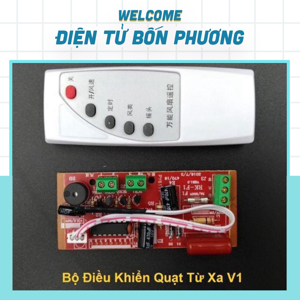 Bộ Điều Khiển Quạt Từ Xa QT-311 (Chế Quạt Thường Thành Từ Xa)