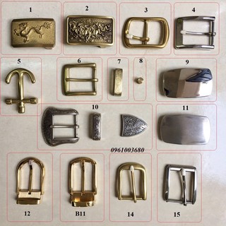 Mặt thắt lưng đồng - inox mặt dây nịt size 3,5 cm , 4 cm