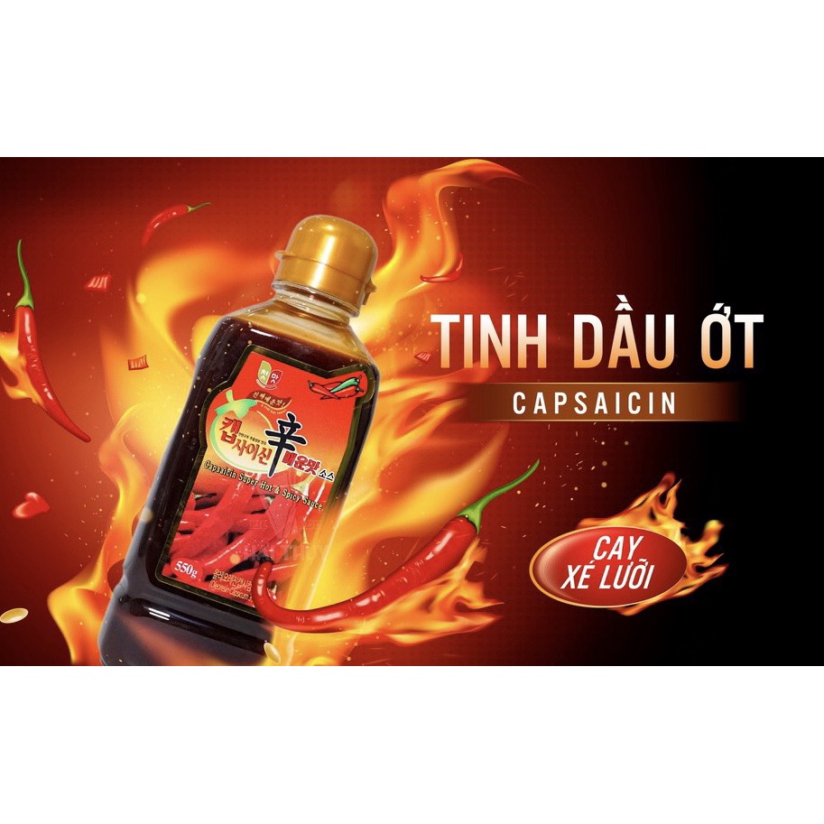 Tinh dầu ớt siêu cay Hàn Quốc 50g (chai nhỏ chiết)