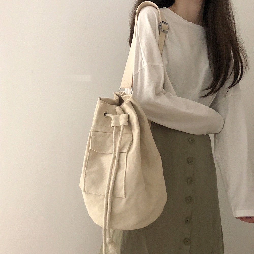 Túi Đeo Chéo canvas Thời Trang Năng Động Cho Nữ
