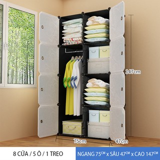 FREESHIP 99K TOÀN QUỐC_🍃TỦ NHỰA LẮP GHÉP ĐA NĂNG 8 Ô SIÊU ĐẸP SIÊU RẺ