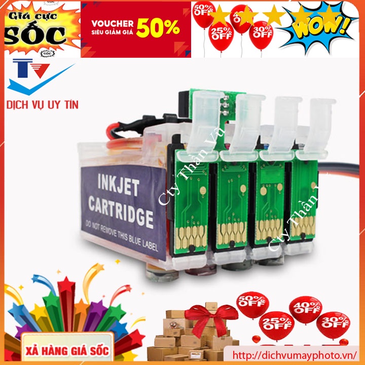 Dẫn mực máy in Epson XP-220 XP-342 XP-200 XP-340 XP-440 XP-202 XP-400 chuẩn chạy ổn định