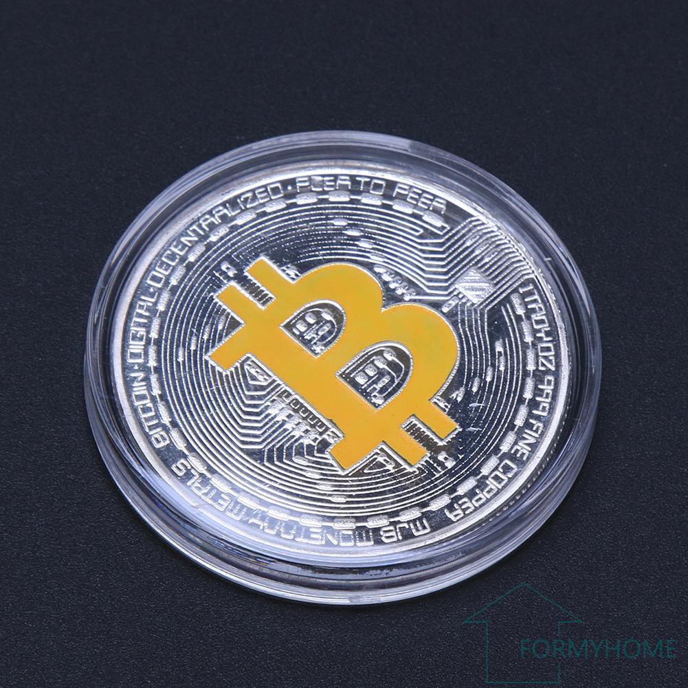 Đồng Xu Mạ Bạc Bitcoin