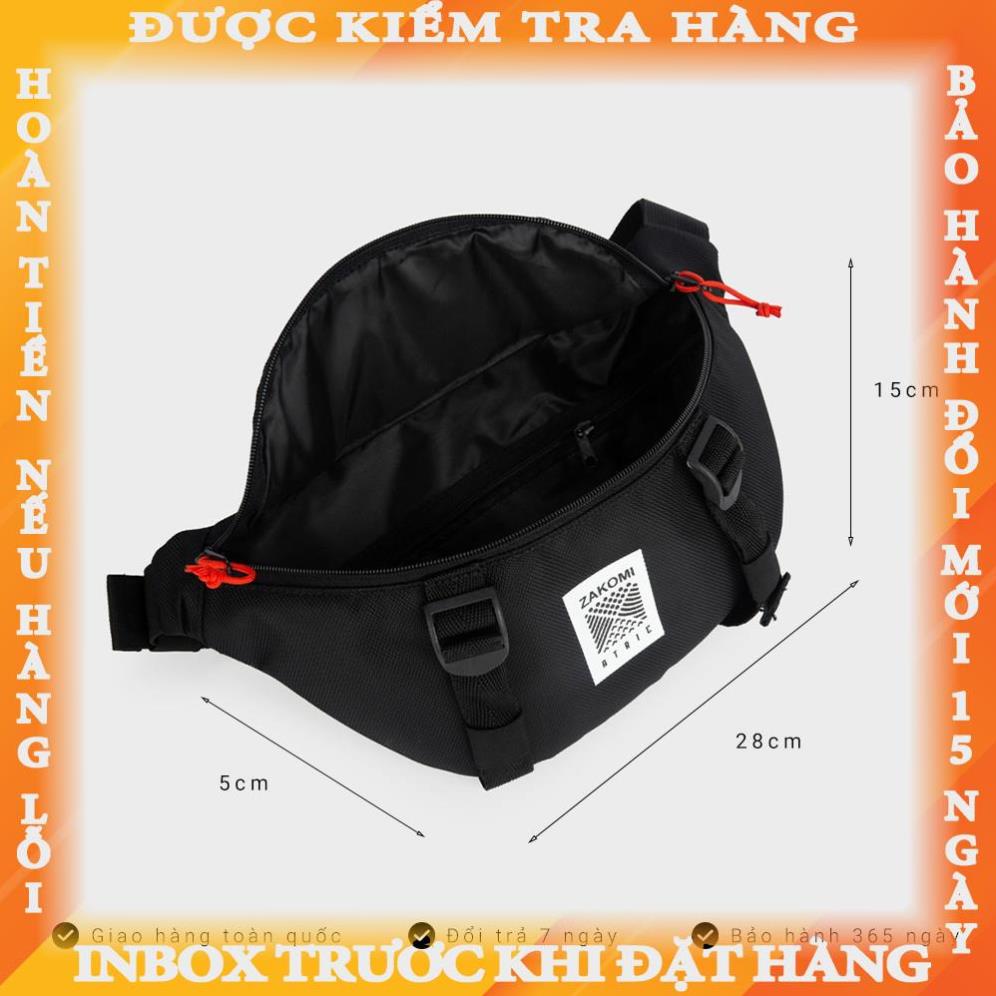 Túi đeo trước ngực, túi bao tử ZAKOMI vải cao cấp chống thấm nước - Bảo hành 12 tháng Z002 nganghi