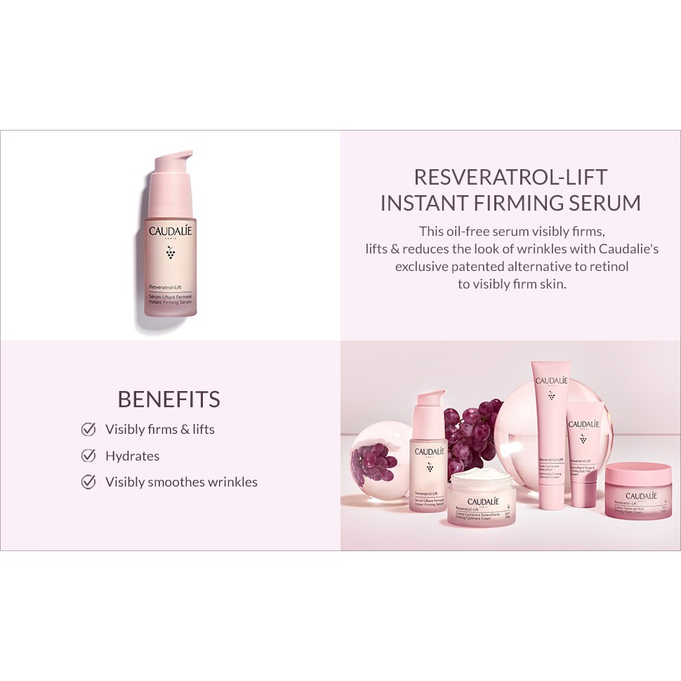 CAUDALIE 🌿 Tinh chất nâng cơ Resveratrol Lift Instant Firming Serum