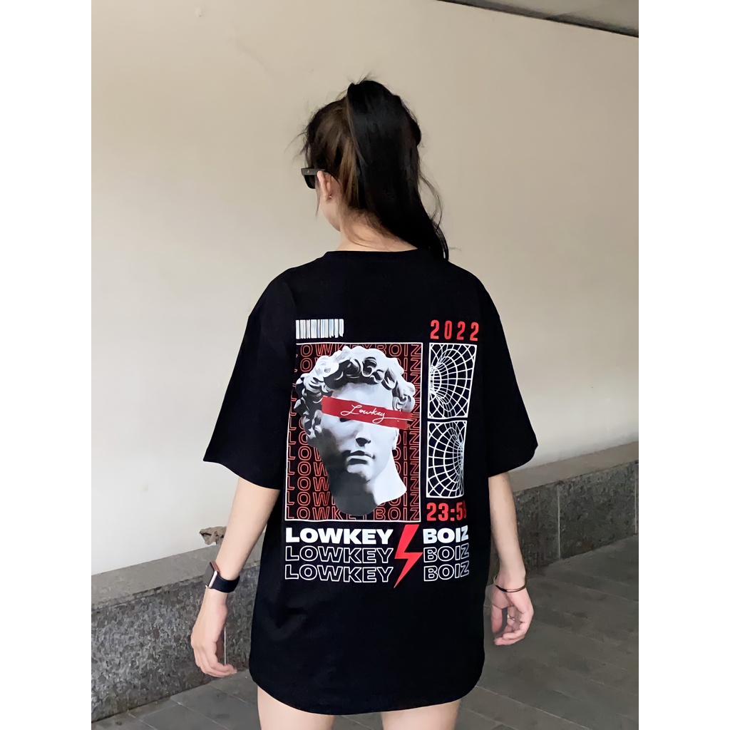 Áo thun nam nữ unisex tay lỡ Statue Tee , áo phông tay form rộng streetwear 100% Cotton