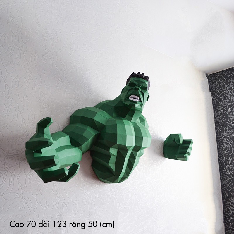 Mô hình 3d giấy nhân vật Avenger tự lắp ghép treo tường