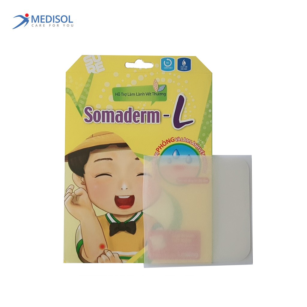 Miếng Dán Mụn - Vết Thương Somaderm-L (7.5cm x 7.5cm)