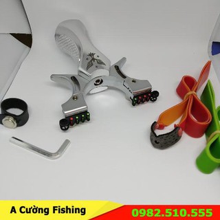 [ big sale ] Ná Cao Su Phượng Hoàng Bạc - Có Khe Ngắm , Tâm Ngắm , ( Tặng 3 Dây, 1 Nhẫn Khi Mua Ná ) ( rẻ vô địch )