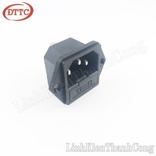 Ổ cắm nguồn ac ac-03 10a 250v có cầu chì