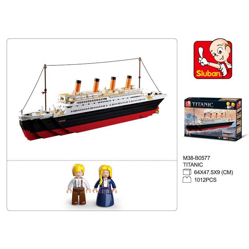 Đồ chơi lắp ghép Sluban M38-B0577 Titanic Shipboat 1012 chi tiết