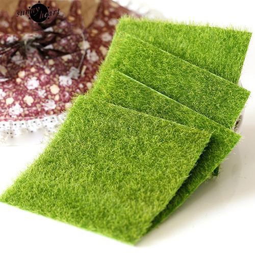 Set 4 thảm cỏ giả trang trí nhà búp bê